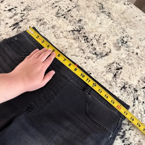 Spanx Vintage Black Straight Leg Ankle Jean XL 20355R - Picture 9 of 16